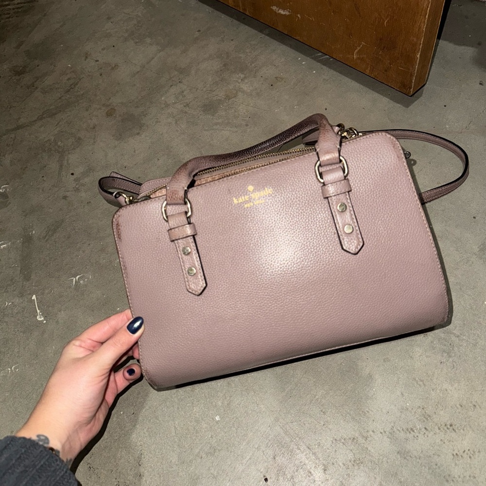 Kate Spade Taupe Leather Satchel